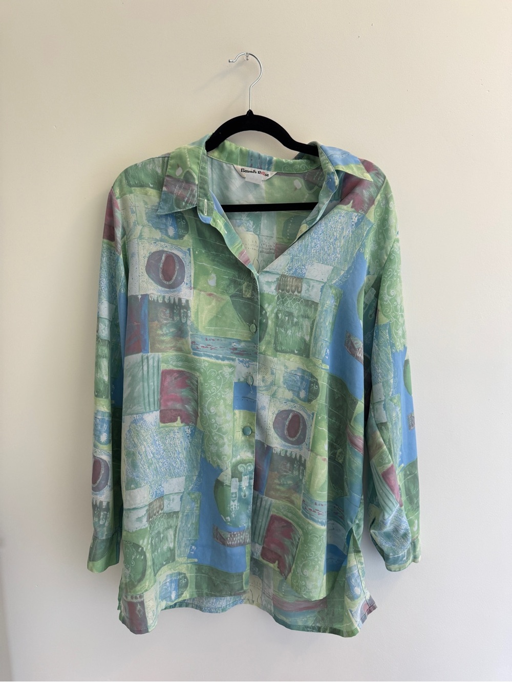 Beverly Rose vintage long sleeve button up blouse